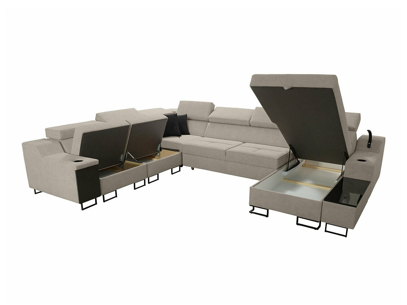 Ugaona sofa Sarasota 160 (Uttario Velvet 2980 + Uttario Velvet 2973)