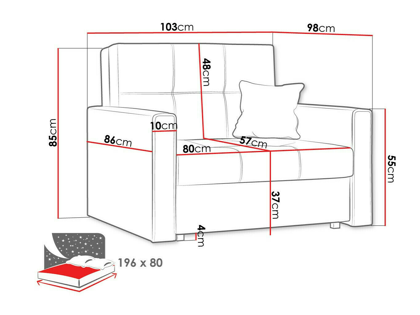Fotelja Columbus 104 (Spirit 12)