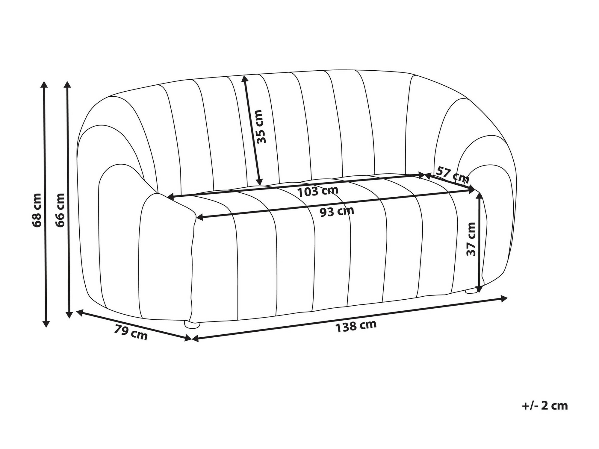 Sofa Berwyn 1269 (Belo)