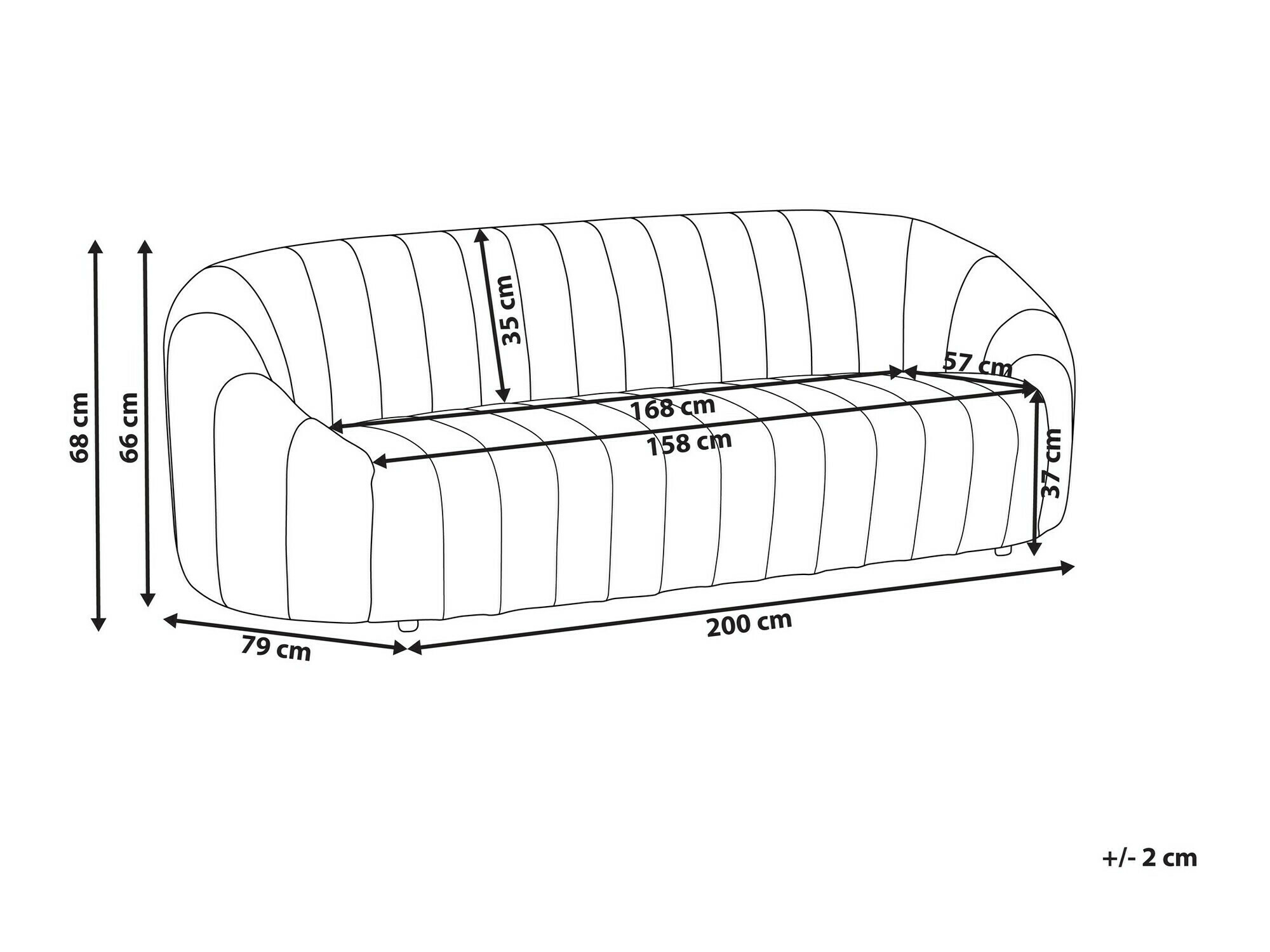 Sofa Berwyn 1270 (Tamno zelena)