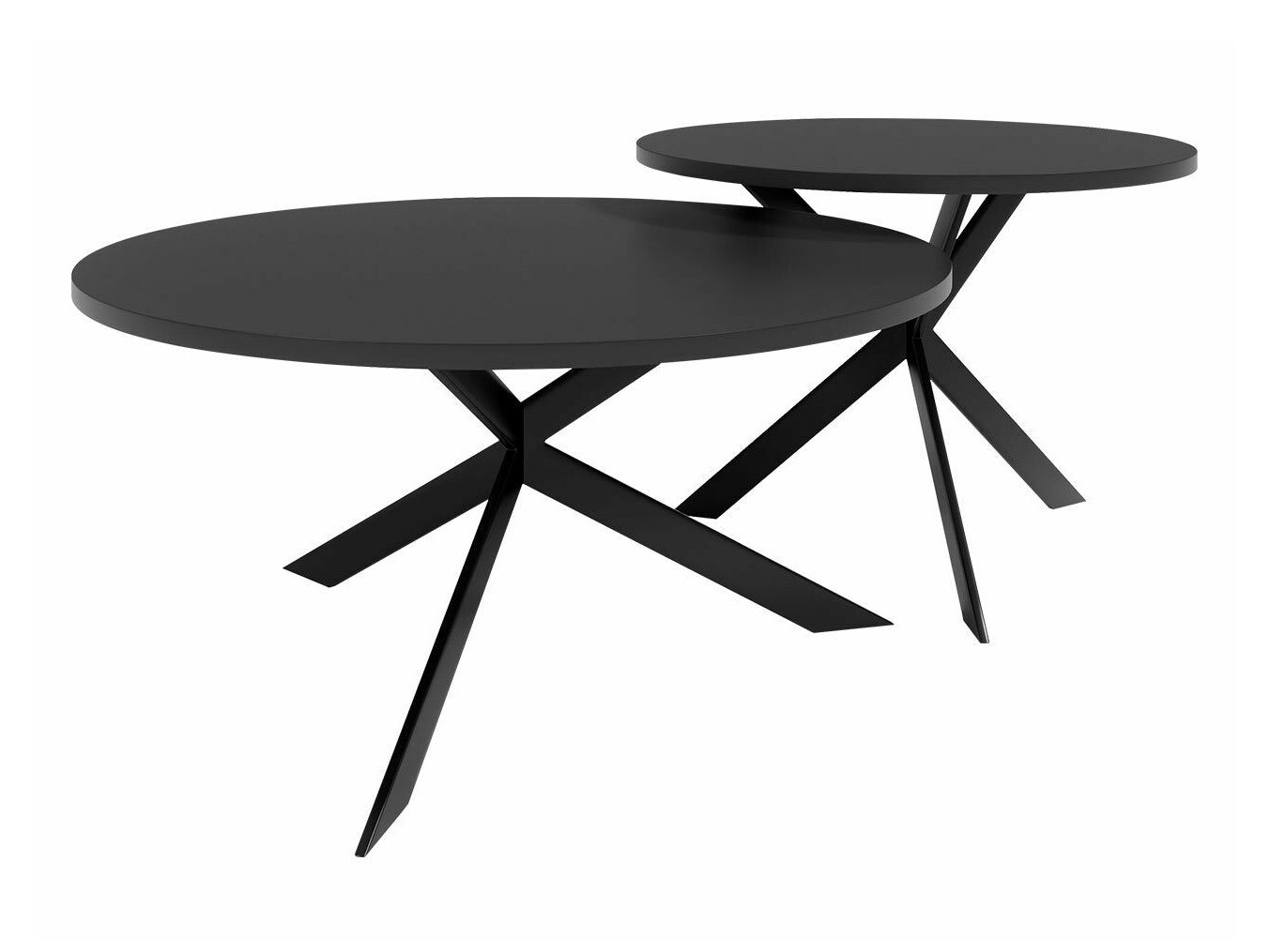 Set stočića za kafu Oswego 108 (Crno)