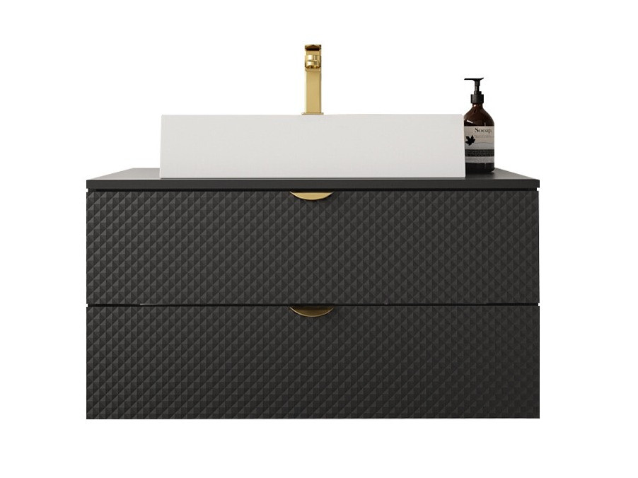 Viseći kupatilski element za lavabo Fenenou 101 (Crno)