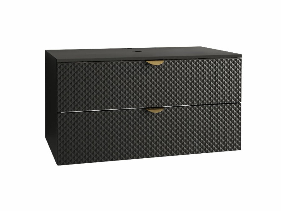 Viseći kupatilski element za lavabo Fenenou 101 (Crno)