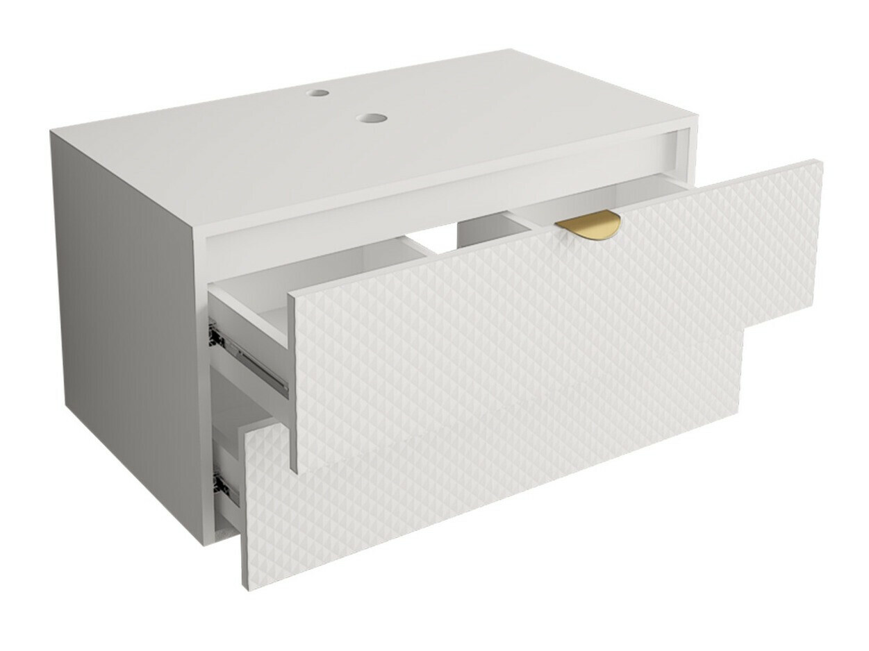 Viseći kupatilski element za lavabo Fenenou 101 (Crno)