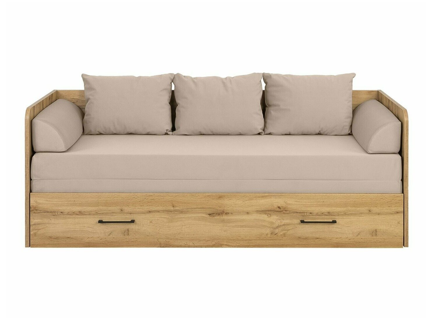 Krevet Boston 517 (Вотан храст + Beige)