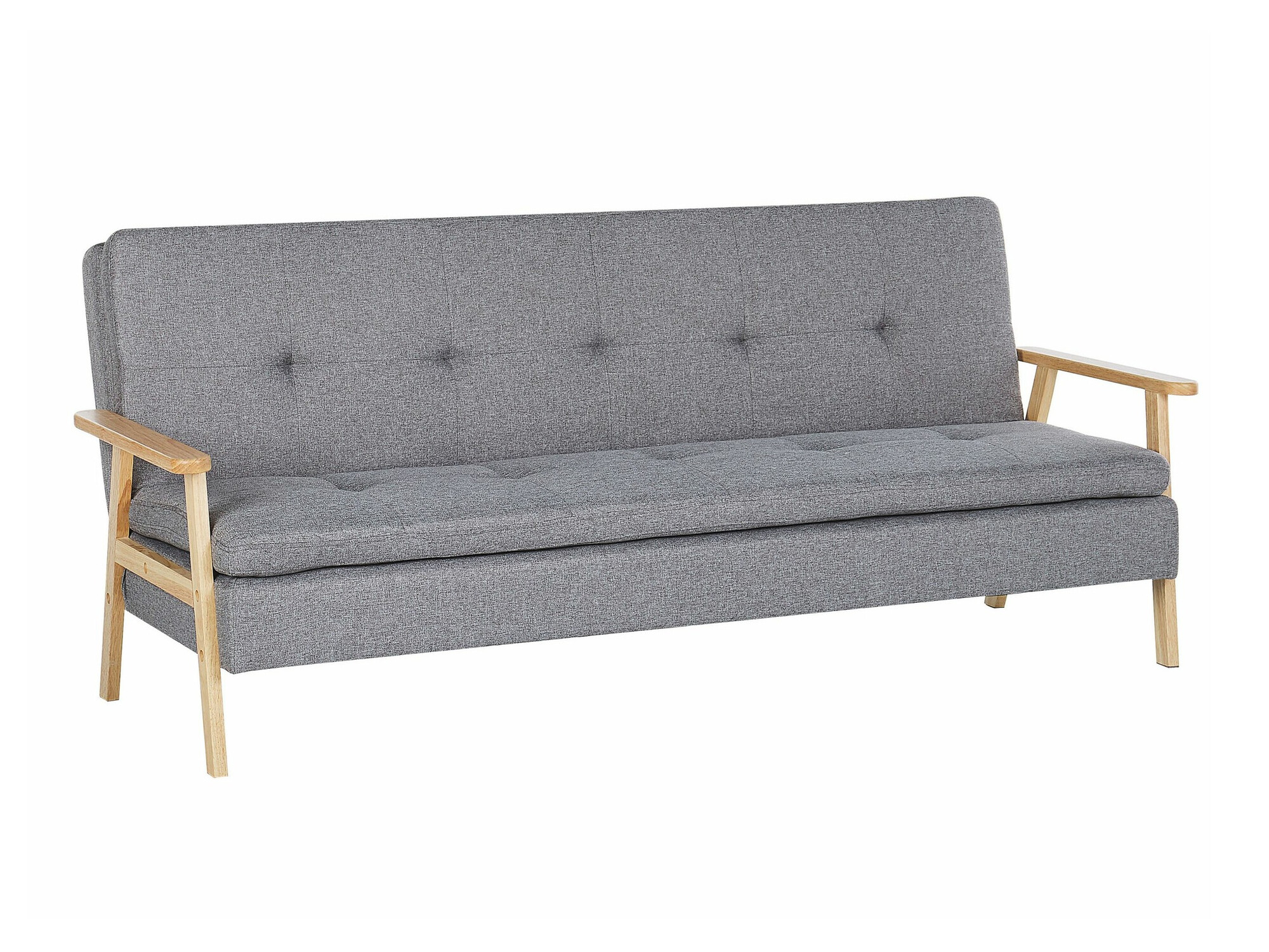 Sofa na razvlačenje Berwyn 2566 (Svetloosiva + Svetlo drvo)
