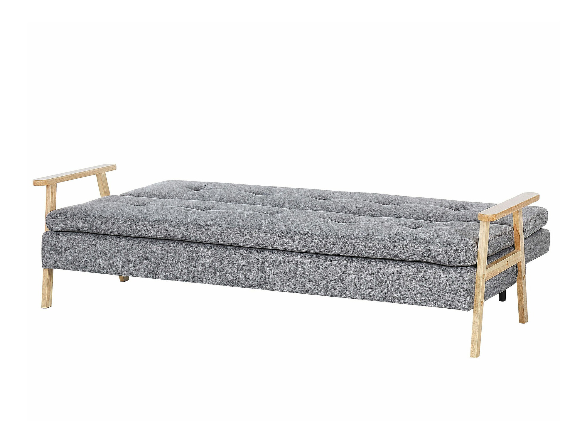 Sofa na razvlačenje Berwyn 2566 (Svetloosiva + Svetlo drvo)