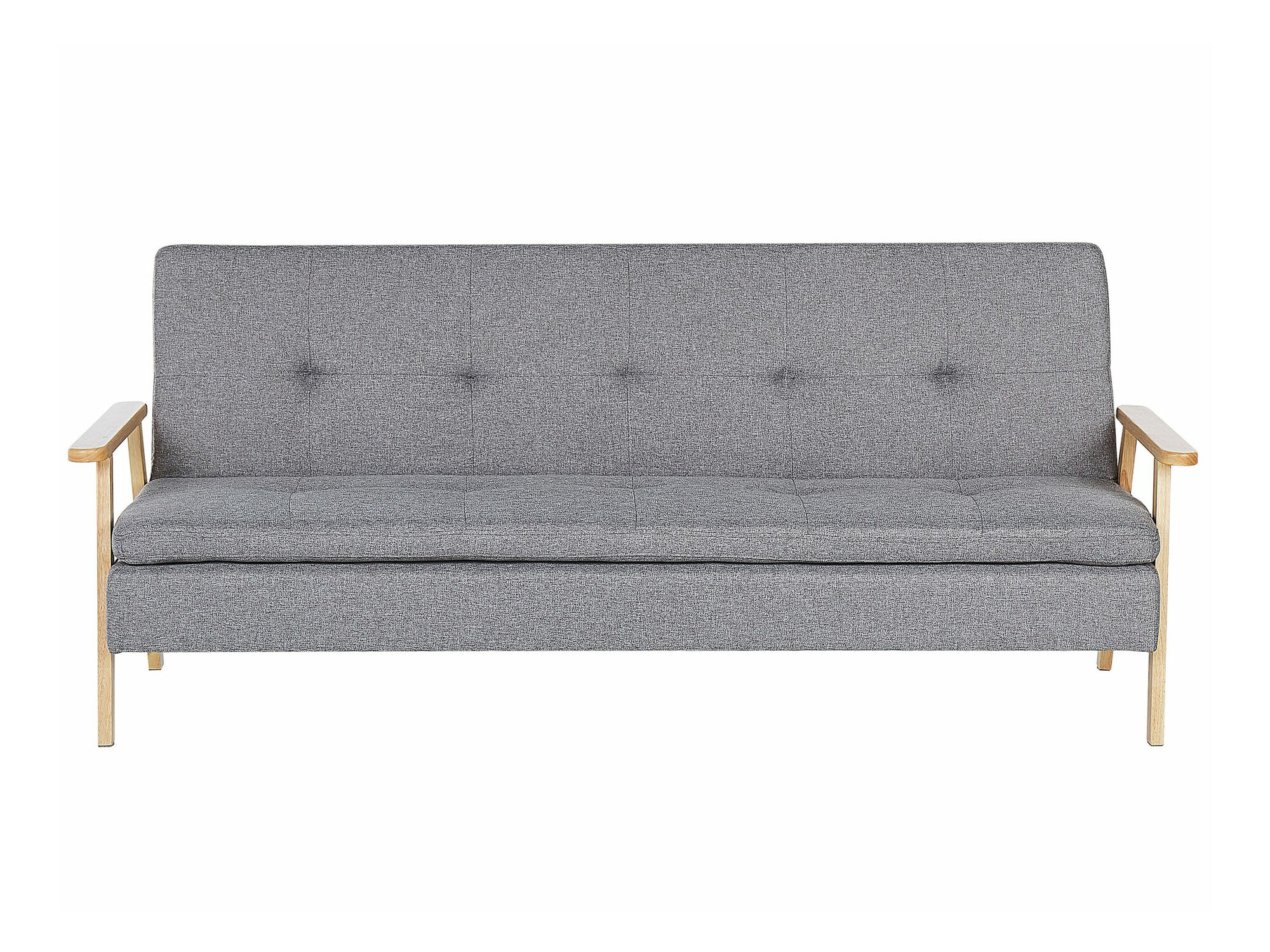 Sofa na razvlačenje Berwyn 2566 (Svetloosiva + Svetlo drvo)
