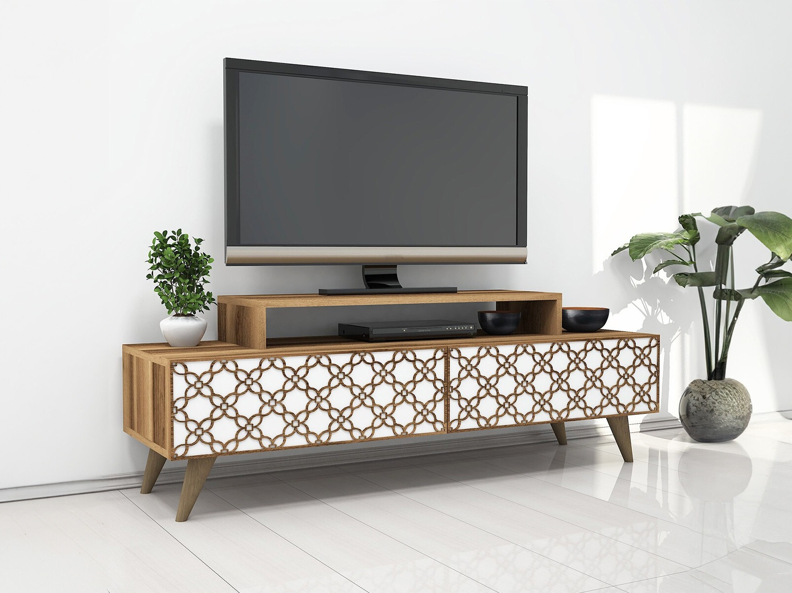 TV komoda Kailua 160 (Orah + Belo)