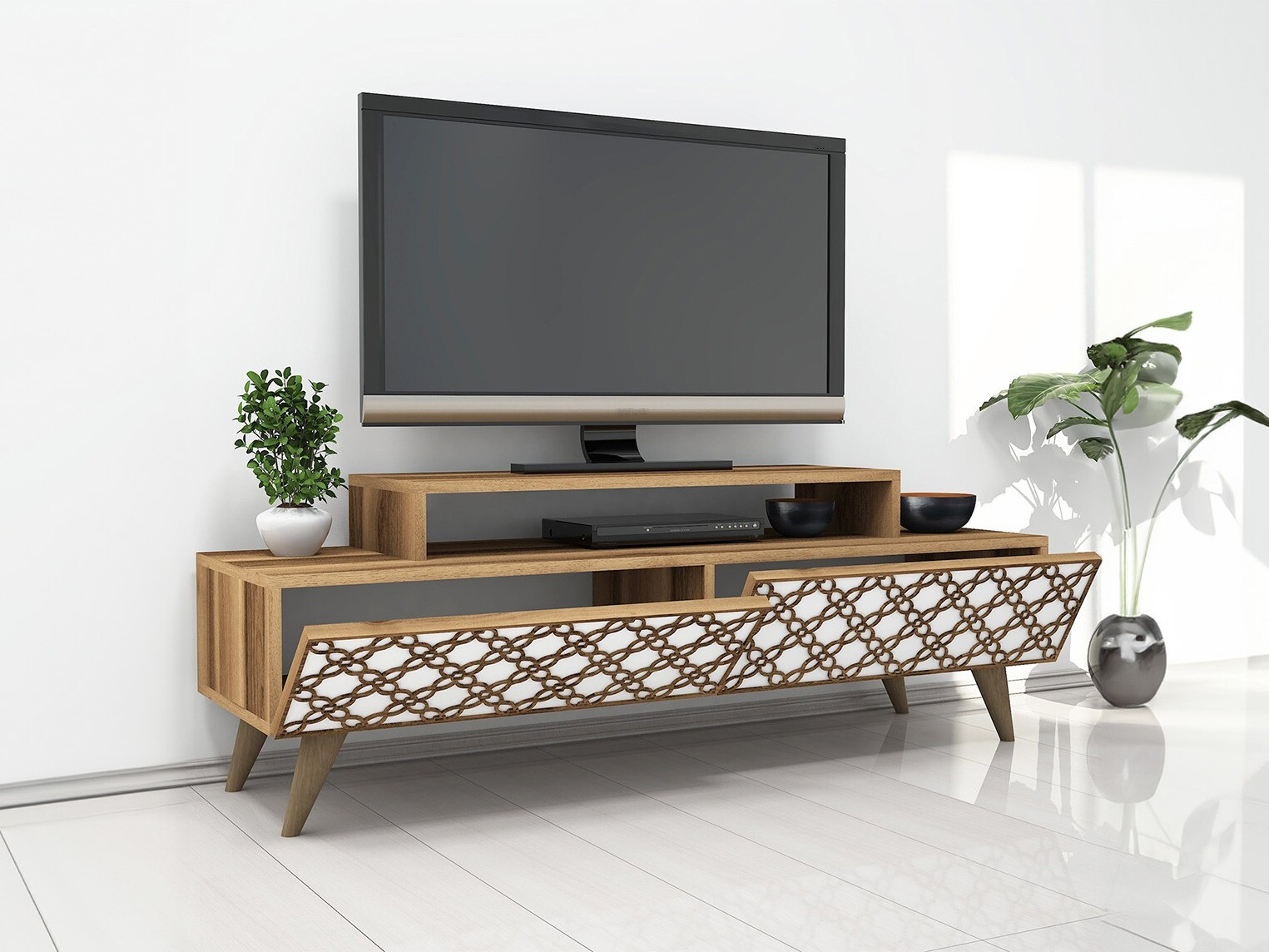 TV komoda Kailua 160 (Orah + Belo)