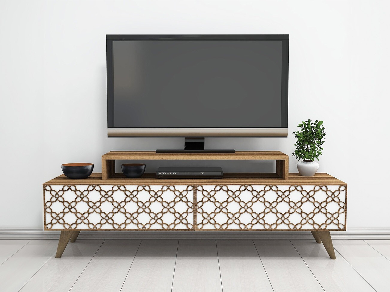TV komoda Kailua 160 (Orah + Belo)