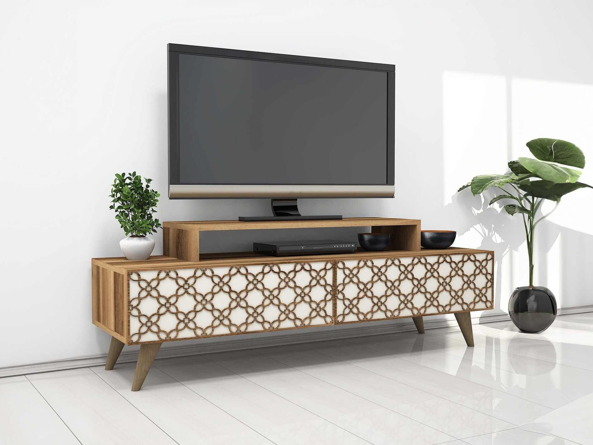 TV komoda Kailua 160 (Orah + Krem)