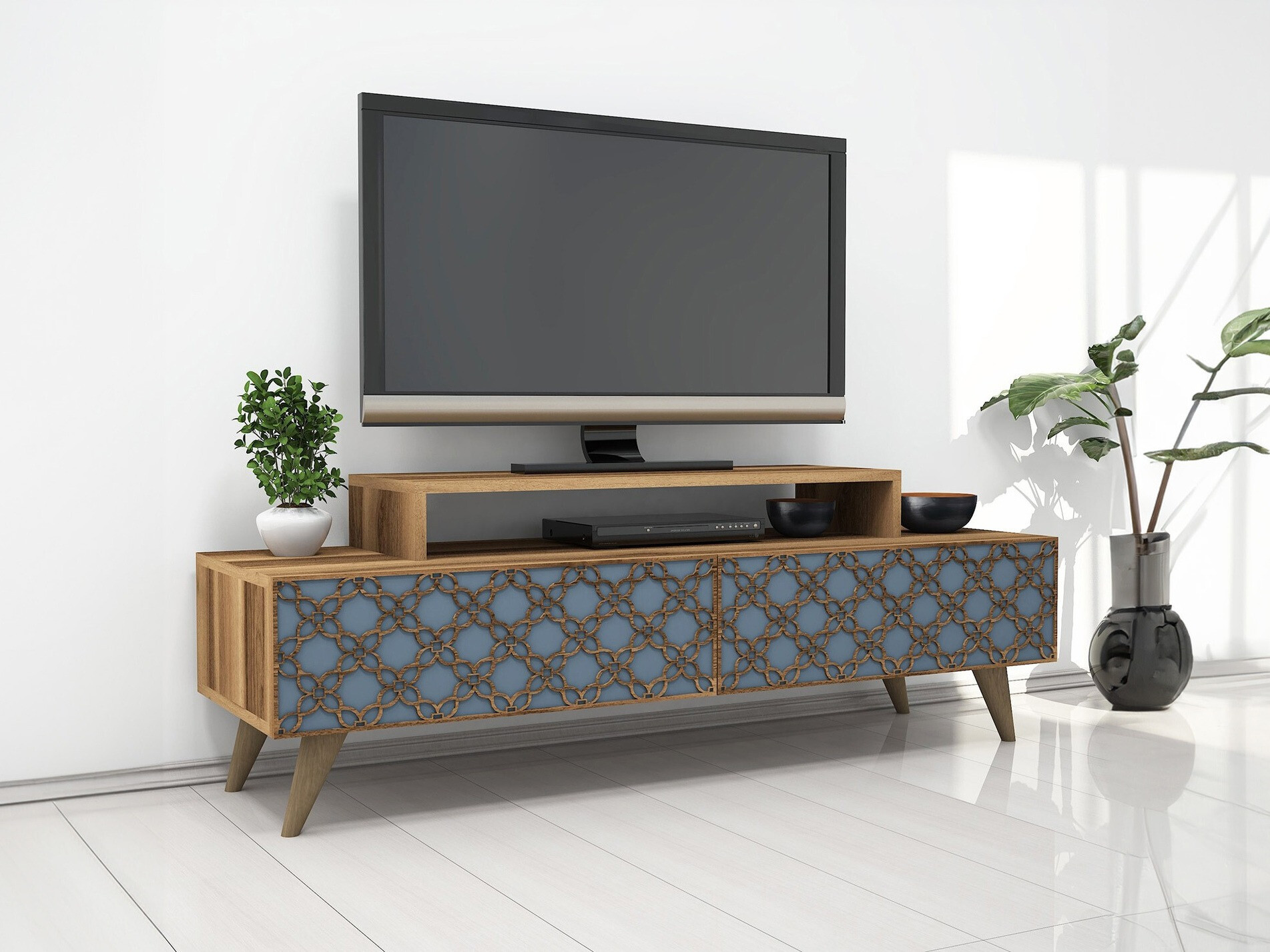 TV komoda Kailua 160 (Orah + Plava)