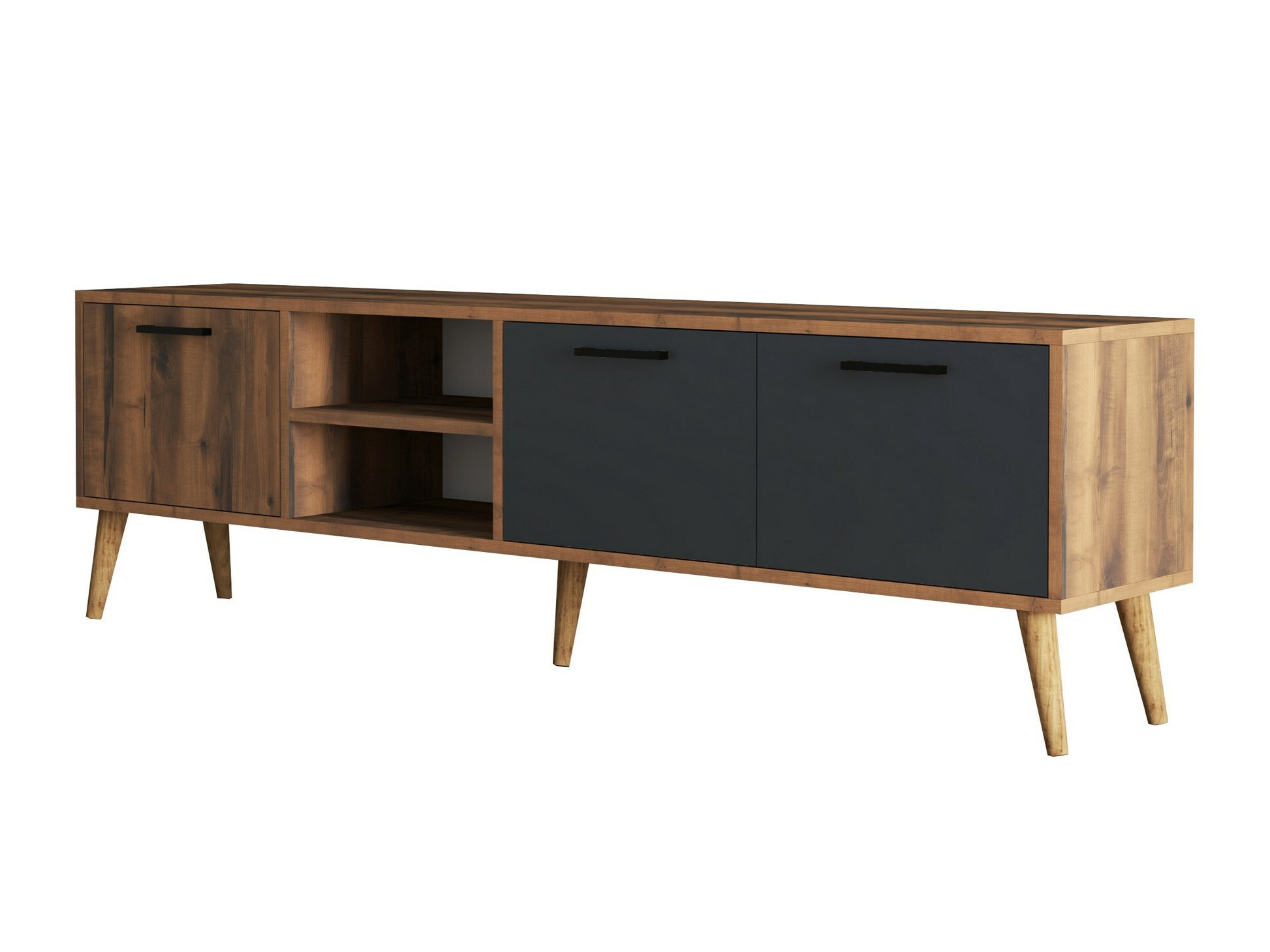 TV komoda Nolcava 103 (Orah + Antracit)