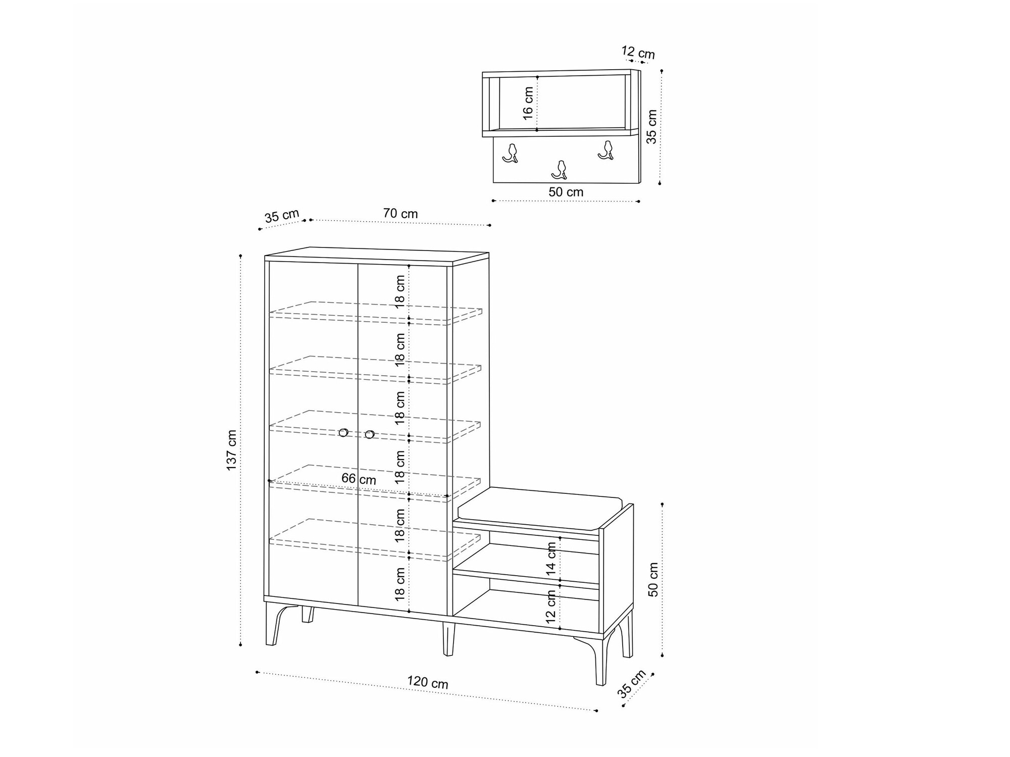 Set za hodnik Sonliro 116
