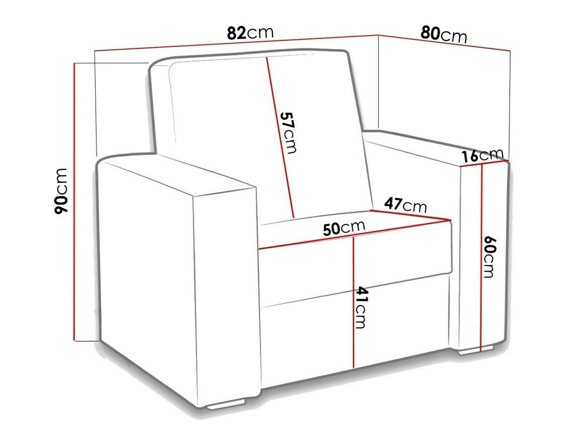 Fotelja Providence 170 (Soft 066 + Kreta 05)