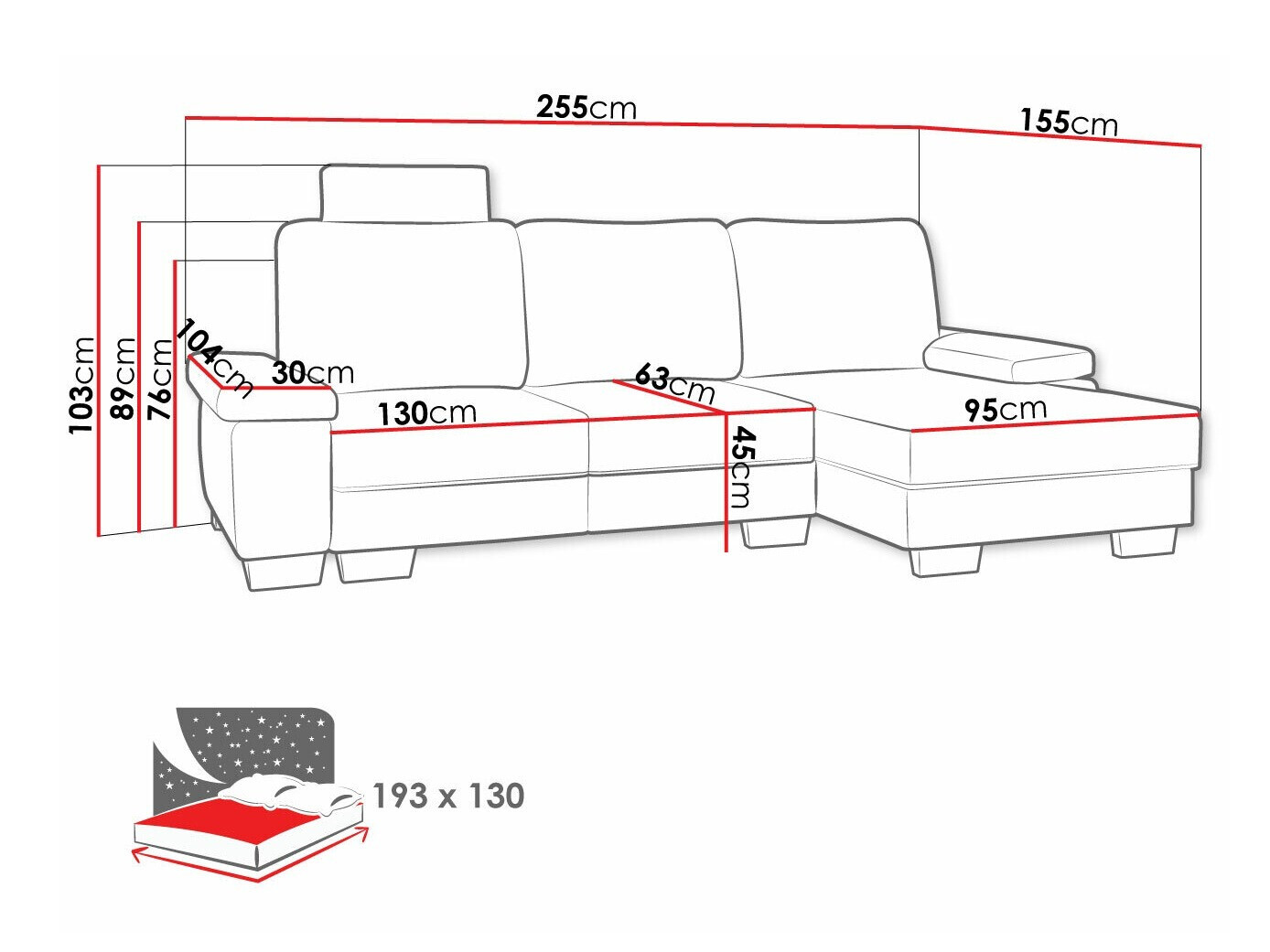 Ugaona garnitura Lincoln 182 (Barrel 03)