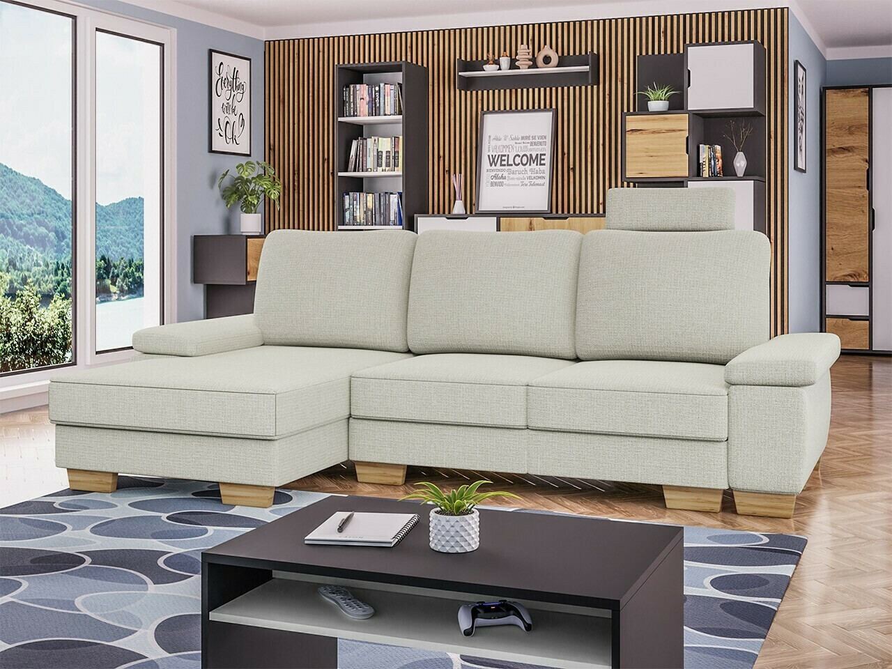 Ugaona sofa Lincoln 182 (Barrel 03)