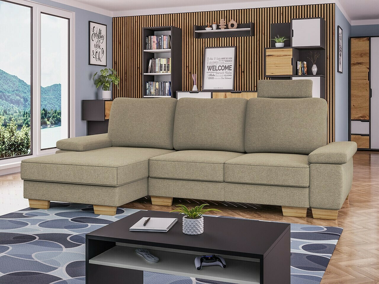 Ugaona sofa Lincoln 182 (Barrel 19)