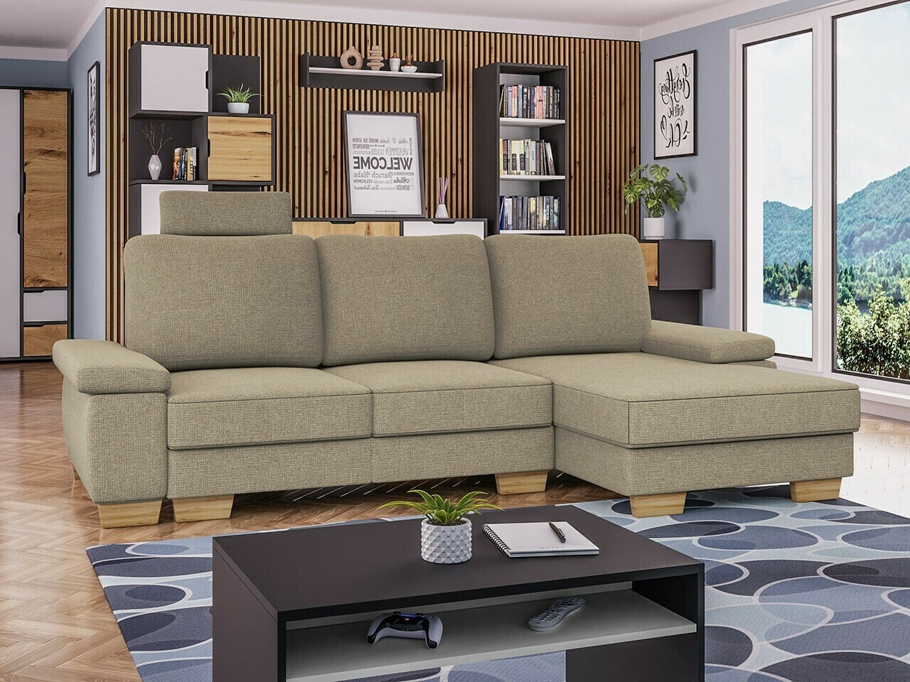 Ugaona sofa Lincoln 182 (Barrel 19)