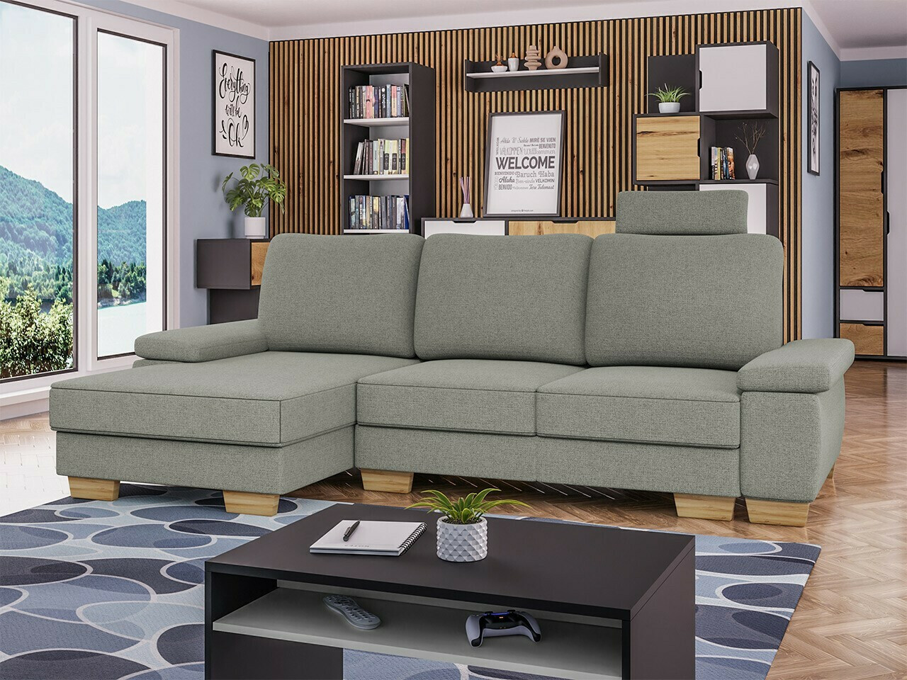 Ugaona sofa Lincoln 182 (Barrel 83)