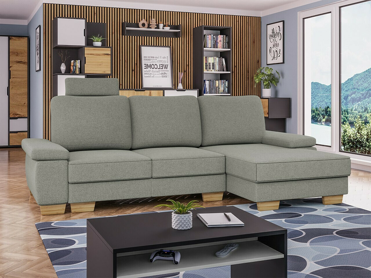 Ugaona sofa Lincoln 182 (Barrel 83)