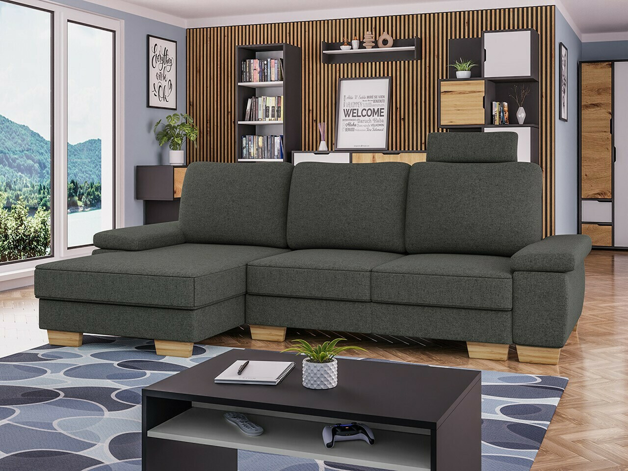 Ugaona sofa Lincoln 182 (Barrel 97)