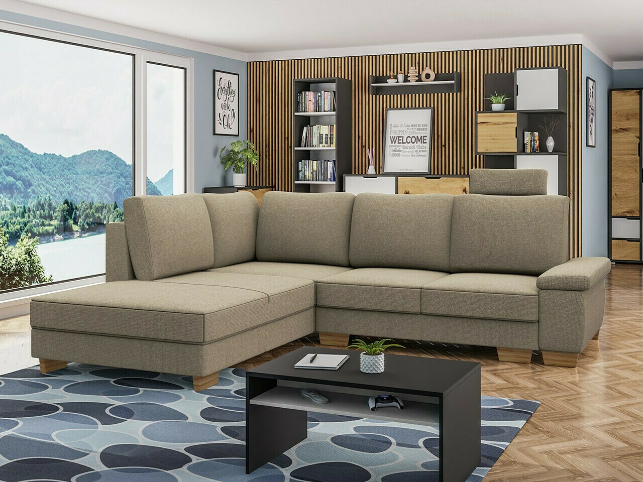 Ugaona sofa Lincoln 183 (Barrel 19)