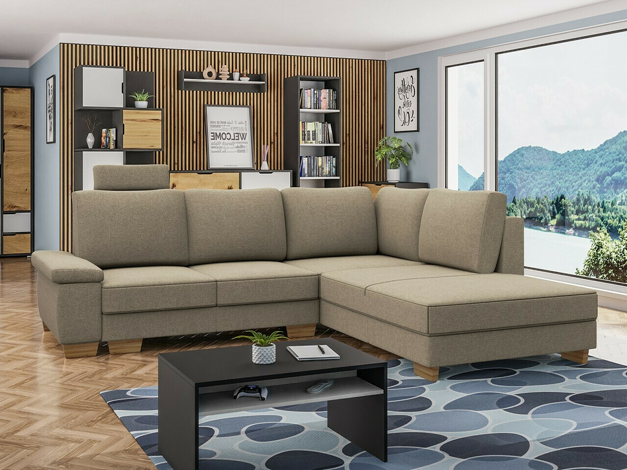 Ugaona sofa Lincoln 183 (Barrel 19)