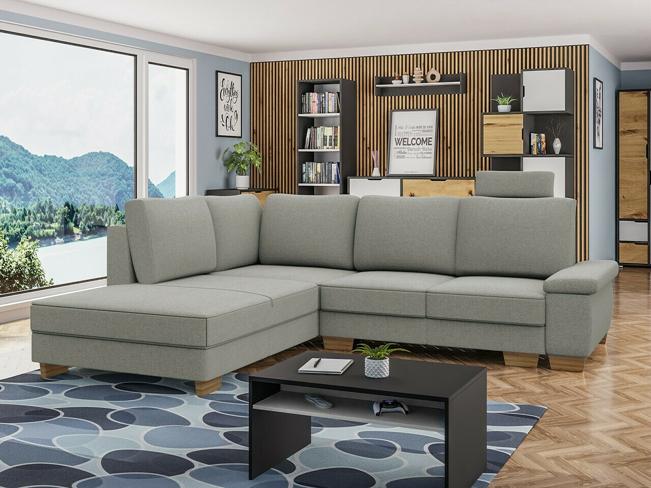 Ugaona sofa Lincoln 183 (Barrel 83)