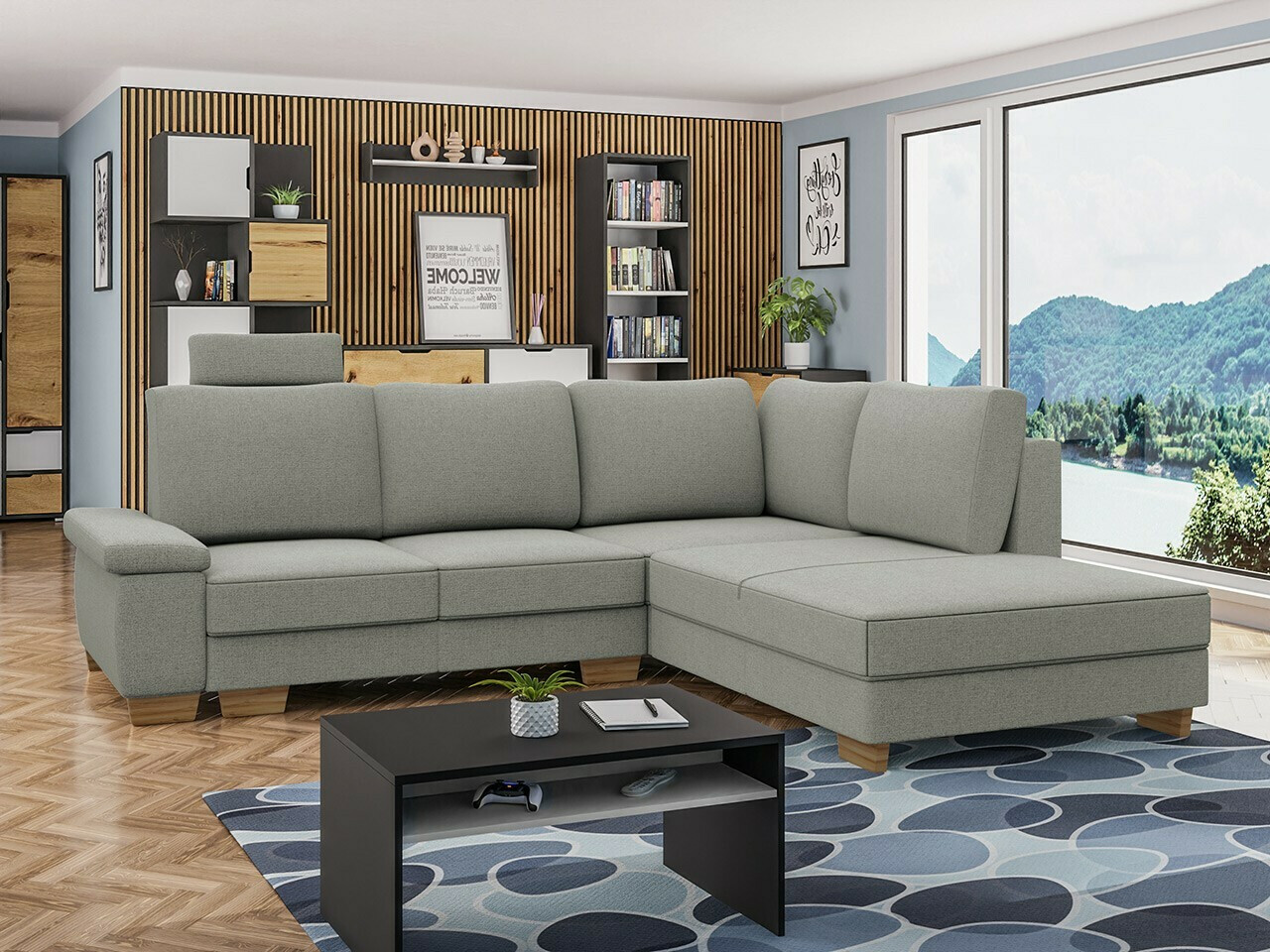 Ugaona sofa Lincoln 183 (Barrel 83)