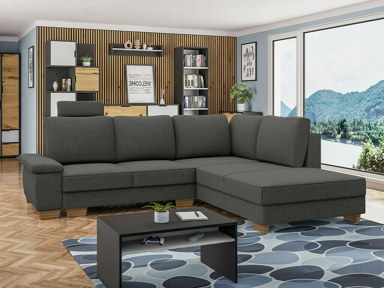 Ugaona sofa Lincoln 183 (Barrel 97)
