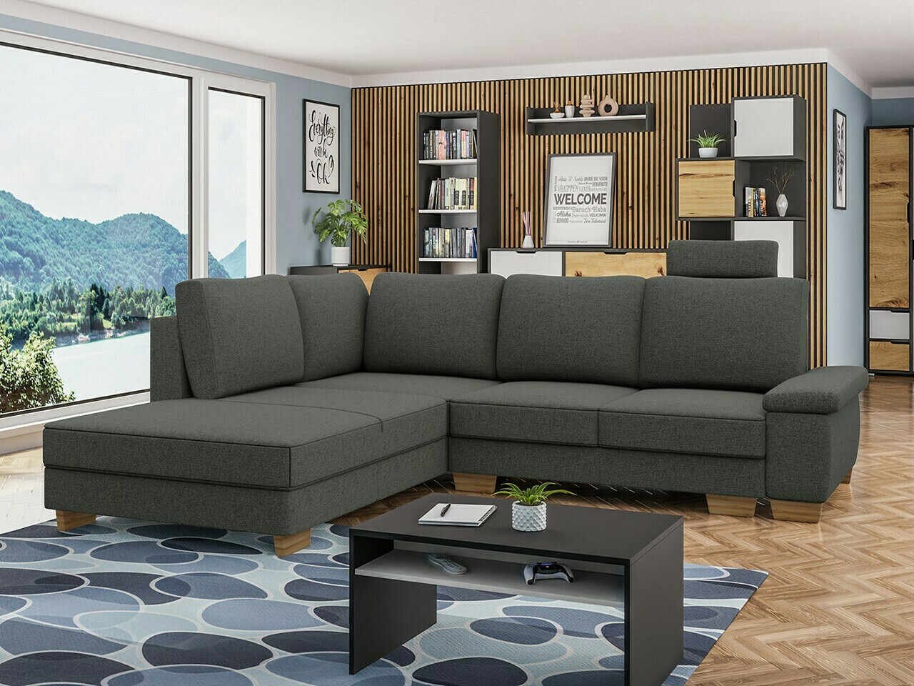 Ugaona sofa Lincoln 183 (Barrel 97)