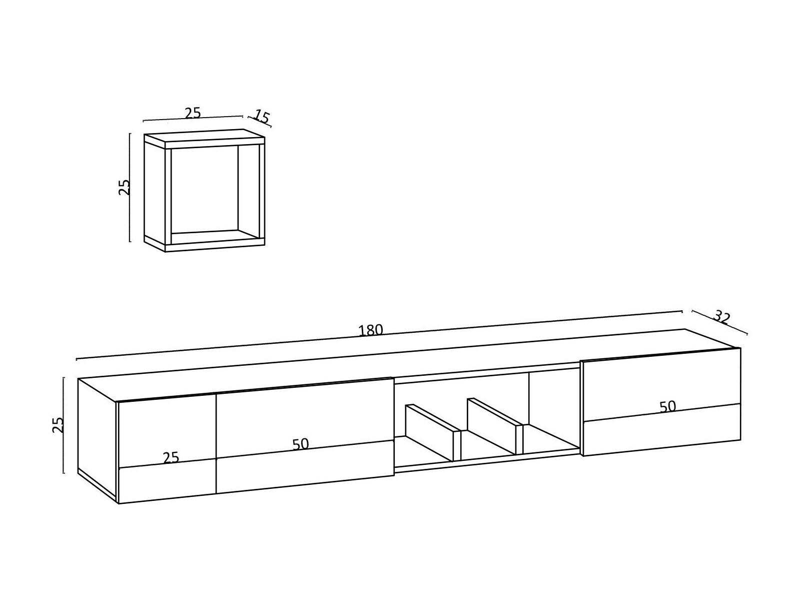 TV komoda Sonliro 122