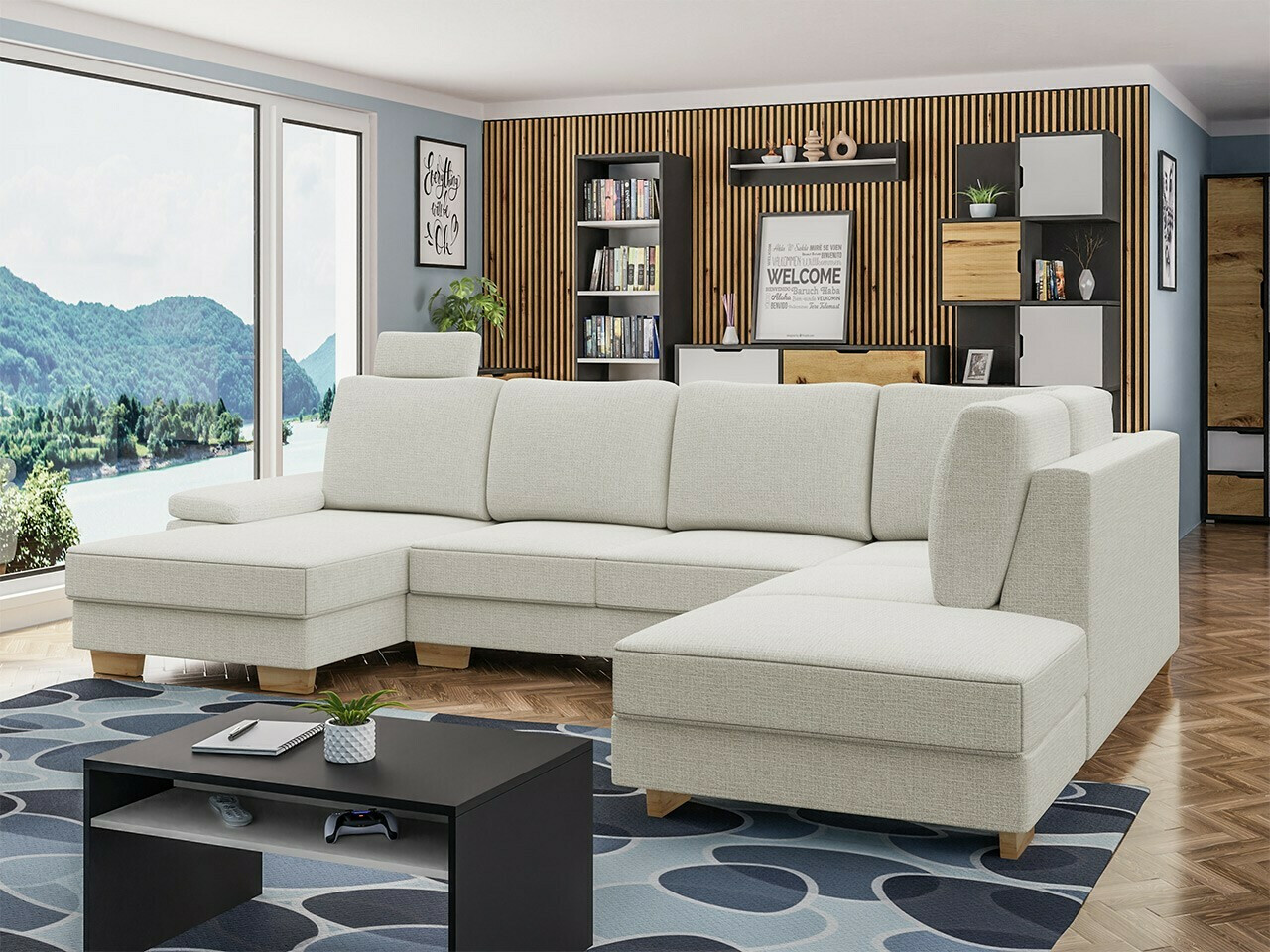 Ugaona sofa Lincoln 184 (Barrel 03)
