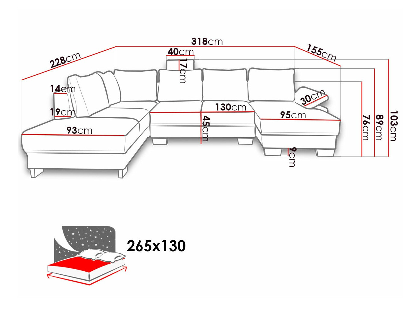 Ugaona sofa Lincoln 184 (Barrel 03)