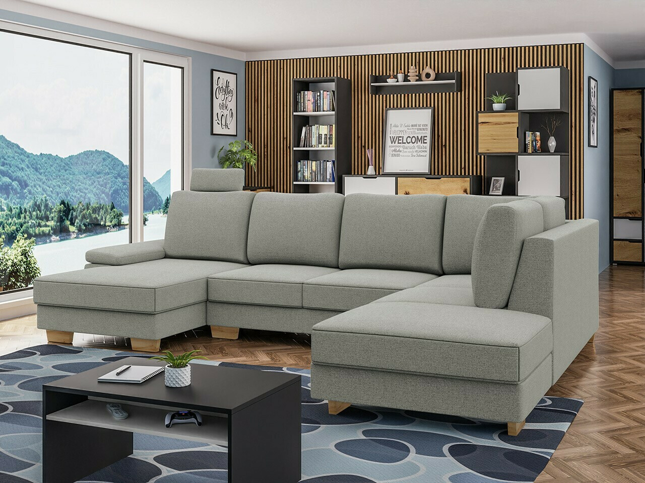 Ugaona sofa Lincoln 184 (Barrel 83)