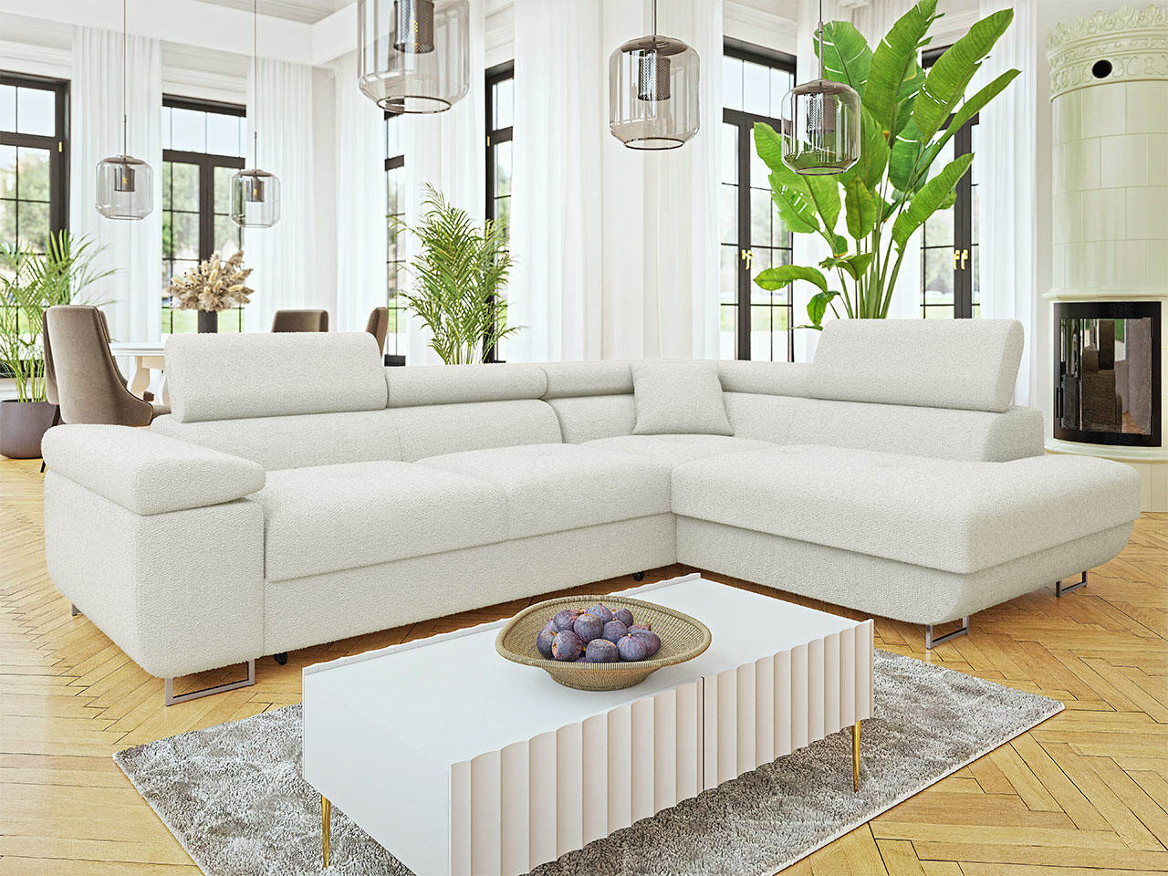 Ugaona sofa Comfivo Eliferu 101 (Bukle Baloo 2073)