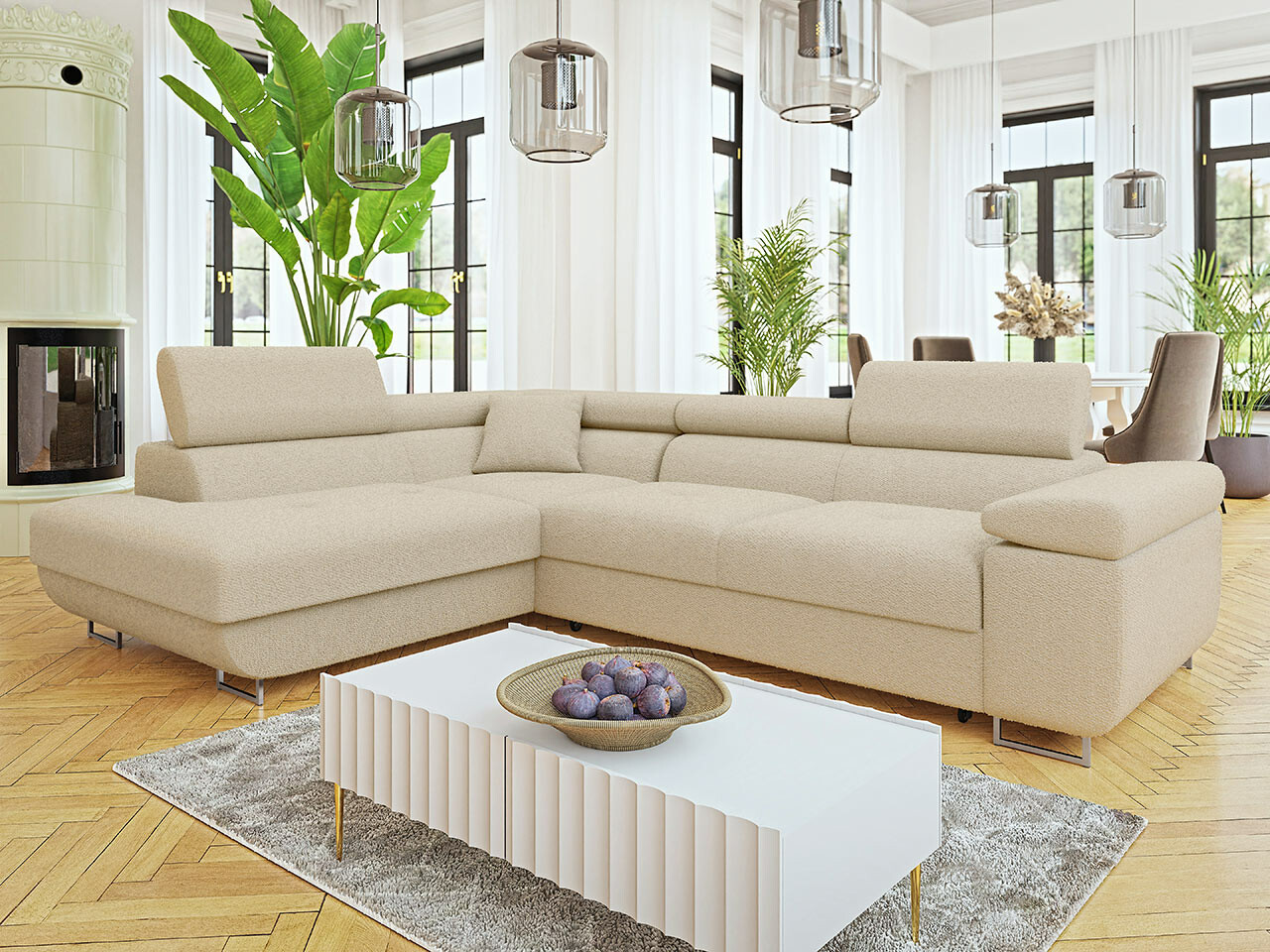 Ugaona sofa Comfivo Eliferu 101 (Bukle Baloo 2074)