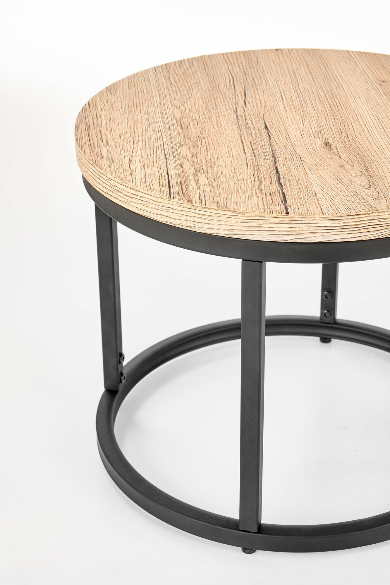 Set stočića za kafu Houston 951 (Hrast San Remo + Crno)