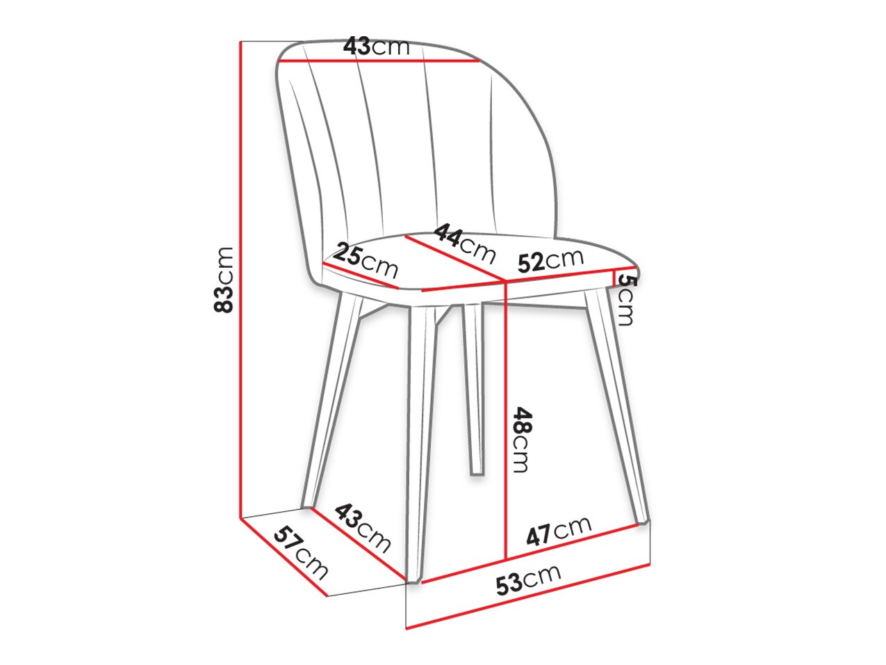 Stolica Racine 104 (Braon + Magic Velvet 2225)
