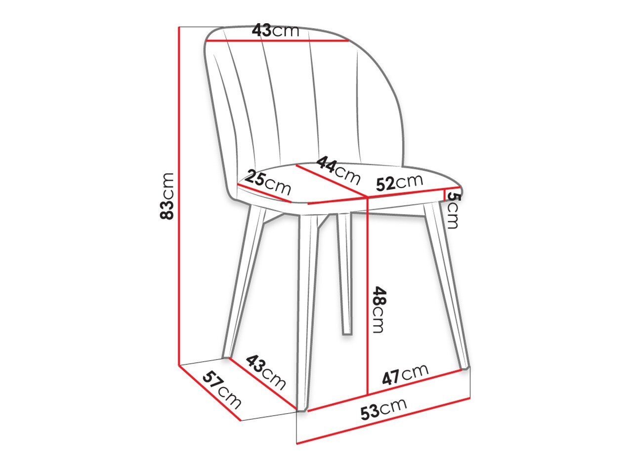 Stolica Racine 104 (Braon + Magic Velvet 2250)