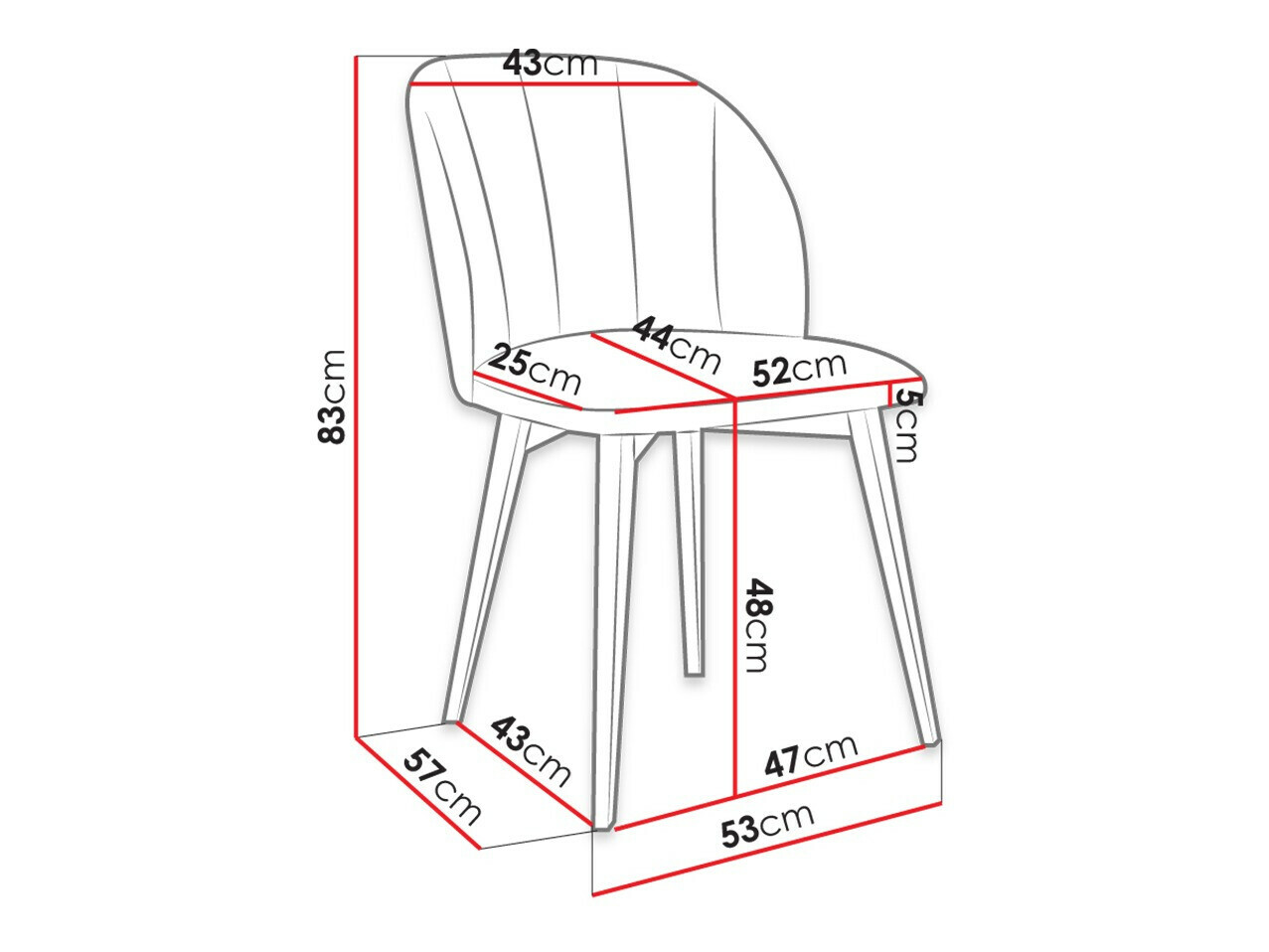 Stolica Racine 104 (Braon + Magic Velvet 2258)