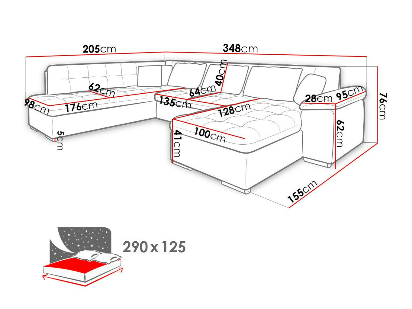 Ugaona sofa Comfivo 180 (Horton 204.01)