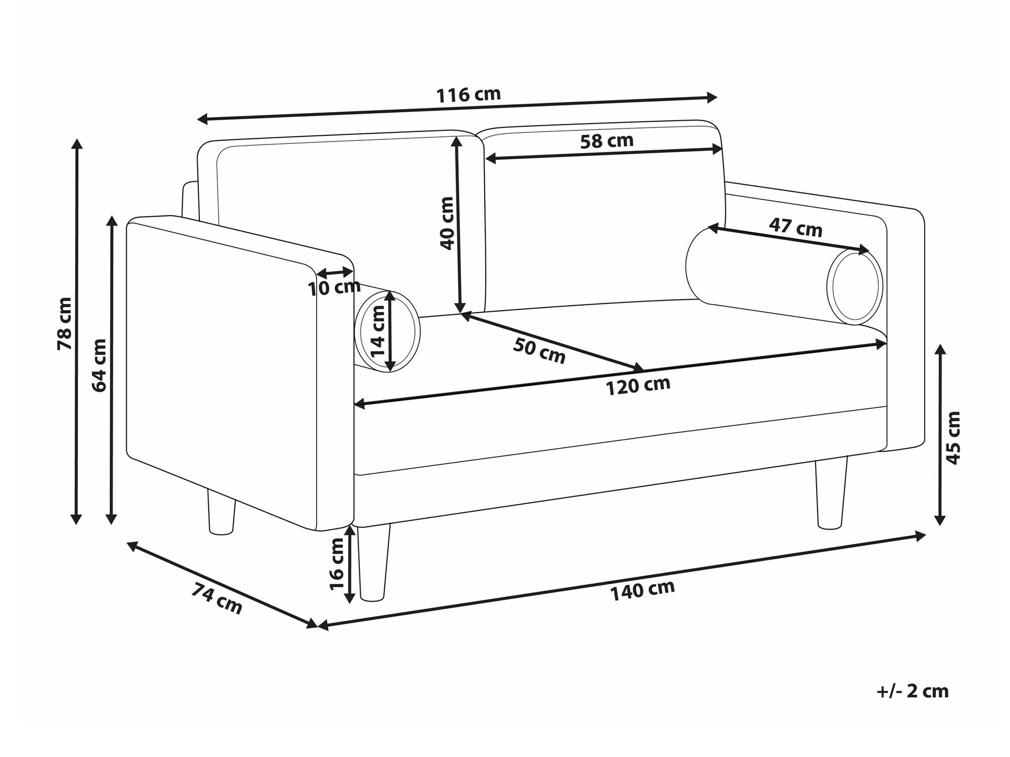 Sofa Berwyn 1733 (Zelena)