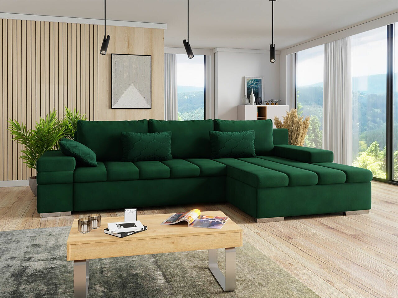 Ugaona sofa Comfivo 169 (Uttario Velvet 2951 + Venus Velvet 2941 P137)