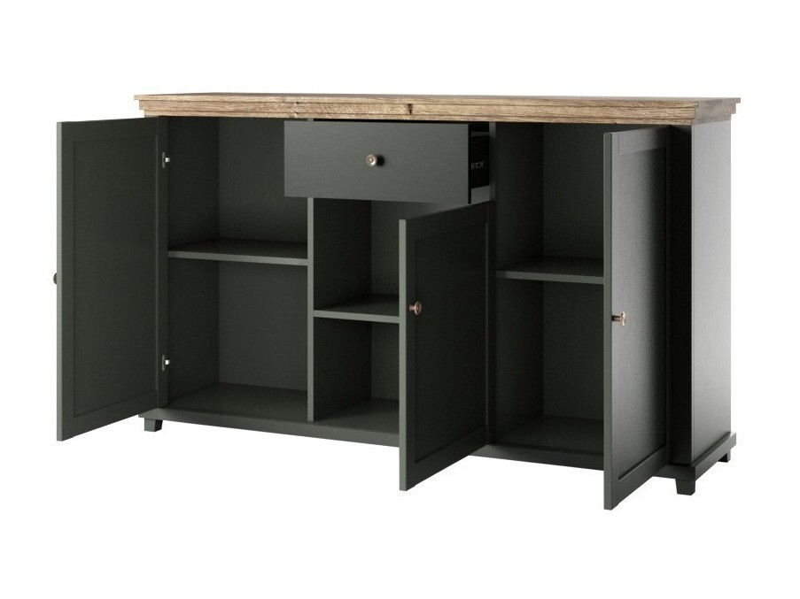 Komoda Tolnue 106 (Tamno zelena + Храст лефкас)