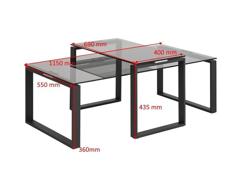 Set stočića za kafu Norsica 258