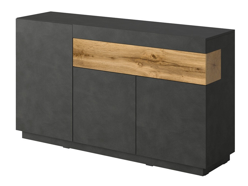 Komoda Livlore 105 (Matera siva + Hrast Votan)