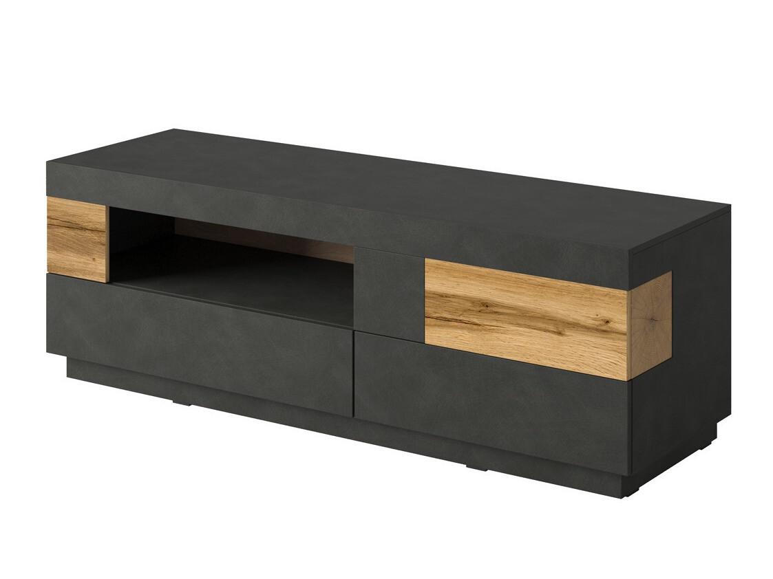 TV komoda Livlore 103 (Matera siva + Hrast Votan)